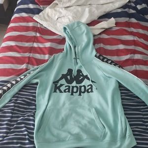 Turquoise kappa hoodie